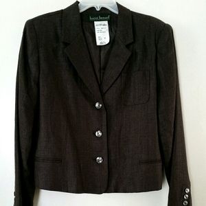Linen Blazer Brown 16